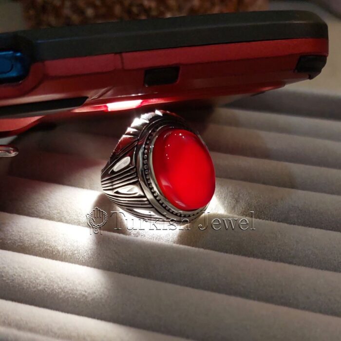 Natural Agate Ring 925 Silver Yemen Agate Irani Aqeeq Aqiq Stone Real 2 11 Turkish Jewel <h3>Design by Hand Engraved</h3> <h4>Red Brown Color Agate</h4> Superior Quality Handmade Design on Sides. Pure and Natural Red Aqeeq (Brown Agate) stone. Heavy and strong ring made with 925 Silver metal. <p class="LC20lb MBeuO DKV0Md">⭐ Highest Quality Silver 925</p> ⭐ Durable & Strong Design <p class="LC20lb MBeuO DKV0Md">⭐ Lifetime Silver Gurantee</p>