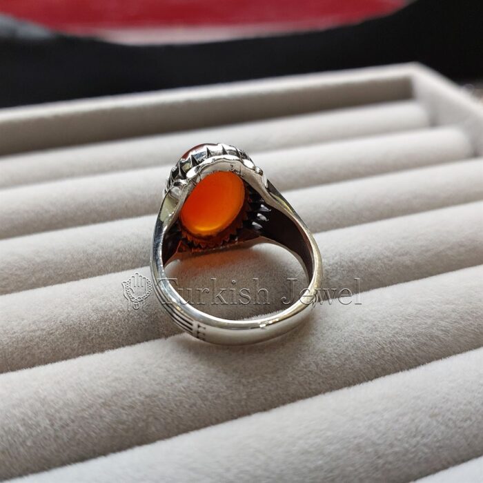 Natural Agate Ring 925 Silver Yemen Agate Irani Aqeeq Aqiq Stone Real 3 15 Turkish Jewel <h3>Design by Hand Engraved - Brown Color Agate</h3> Superior Quality Handmade Design on Sides. Pure and Natural Brown Aqeeq (Brown Agate) stone. Heavy and strong ring made with 925 Silver metal. <p class="LC20lb MBeuO DKV0Md">⭐ Highest Quality Silver 925</p> ⭐ Durable & Strong Design <p class="LC20lb MBeuO DKV0Md">⭐ Lifetime Silver Gurantee</p>