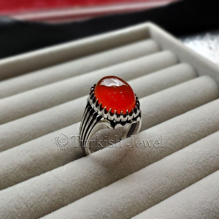 Natural Agate Ring 925 Silver Yemen Agate Irani Aqeeq Aqiq Stone Real 3 22 Turkish Jewel <h3>Design by Hand Engraved - Brown Color Agate</h3> Superior Quality Handmade Design on Sides. Pure and Natural Brown Aqeeq (Brown Agate) stone. Heavy and strong ring made with 925 Silver metal. <p class="LC20lb MBeuO DKV0Md">⭐ Highest Quality Silver 925</p> ⭐ Durable & Strong Design <p class="LC20lb MBeuO DKV0Md">⭐ Lifetime Silver Gurantee</p>