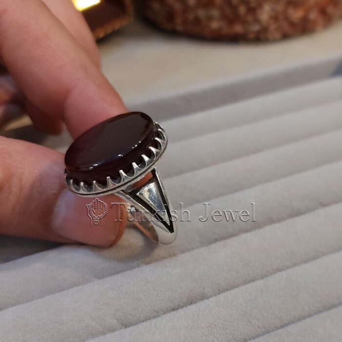 Dark Brown - Yemen Agate - Aqeeq Yamani Kabadi Color, Al Kabdi Aqiq