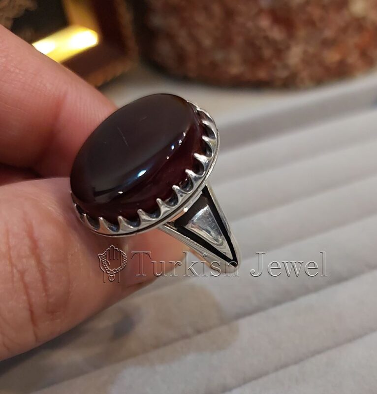 Dark Brown - Yemen Agate - Aqeeq Yamani Kabadi Color, Al Kabdi Aqiq