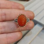 Red Agate from yemen beautiful, aqeeq yamani ring 925 silver chandi