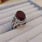 Brown Agate Natural Aqeeq 925 Silver High Quality Ring
