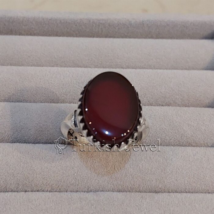 Natural Agate Ring 925 Silver Yemen Agate Irani Aqeeq Aqiq Stone Real 5 42 Turkish Jewel <h3>Hand Engraved - Brown Agate</h3> Superior Quality Handmade Design on Sides. Pure and Natural Brown Aqeeq (Brown Agate) stone. Heavy and strong ring made with 925 Silver metal. <p class="LC20lb MBeuO DKV0Md">⭐ Highest Quality Silver 925</p> ⭐ Durable & Strong Design <p class="LC20lb MBeuO DKV0Md">⭐ Lifetime Silver Gurantee</p>