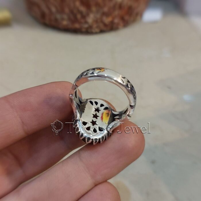 Natural Agate Ring 925 Silver Yemen Agate Irani Aqeeq Aqiq Stone Real 5 52 Turkish Jewel <h3>Hand Engraved - Brown Agate</h3> Superior Quality Handmade Design on Sides. Pure and Natural Brown Aqeeq (Brown Agate) stone. Heavy and strong ring made with 925 Silver metal. <p class="LC20lb MBeuO DKV0Md">⭐ Highest Quality Silver 925</p> ⭐ Durable & Strong Design <p class="LC20lb MBeuO DKV0Md">⭐ Lifetime Silver Gurantee</p>