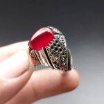 Red Agate from yemen beautiful, aqeeq yamani ring 925 silver chandi