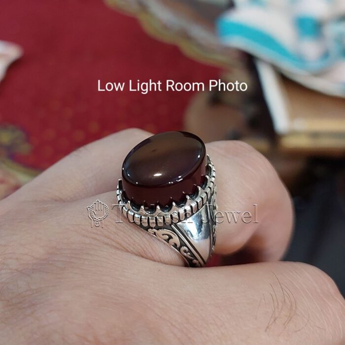 Natural Agate Ring 925 Silver Yemen Agate Irani Aqeeq Aqiq Stone Real 6 25 Turkish Jewel <h3>Hand Engraved - Brown Agate</h3> Superior Quality Handmade Design on Sides. Pure and Natural Brown Aqeeq (Brown Agate) stone. Heavy and strong ring made with 925 Silver metal. <p class="LC20lb MBeuO DKV0Md">⭐ Highest Quality Silver 925</p> ⭐ Durable & Strong Design <p class="LC20lb MBeuO DKV0Md">⭐ Lifetime Silver Gurantee</p>