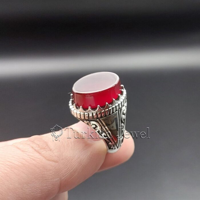 Natural Agate Ring 925 Silver Yemen Agate Irani Aqeeq Aqiq Stone Real 6 30 Turkish Jewel <h3>Hand Engraved - Brown Agate</h3> Superior Quality Handmade Design on Sides. Pure and Natural Brown Aqeeq (Brown Agate) stone. Heavy and strong ring made with 925 Silver metal. <p class="LC20lb MBeuO DKV0Md">⭐ Highest Quality Silver 925</p> ⭐ Durable & Strong Design <p class="LC20lb MBeuO DKV0Md">⭐ Lifetime Silver Gurantee</p>